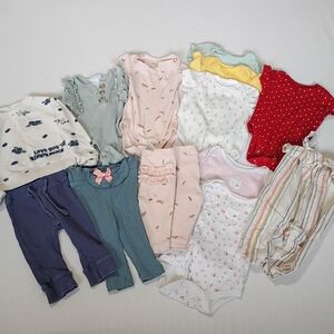 Bundle of 0-3months Babygirl Clothes Lot Outfits Mixed Brands